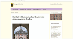 Desktop Screenshot of amtsgericht-bruchsal.de